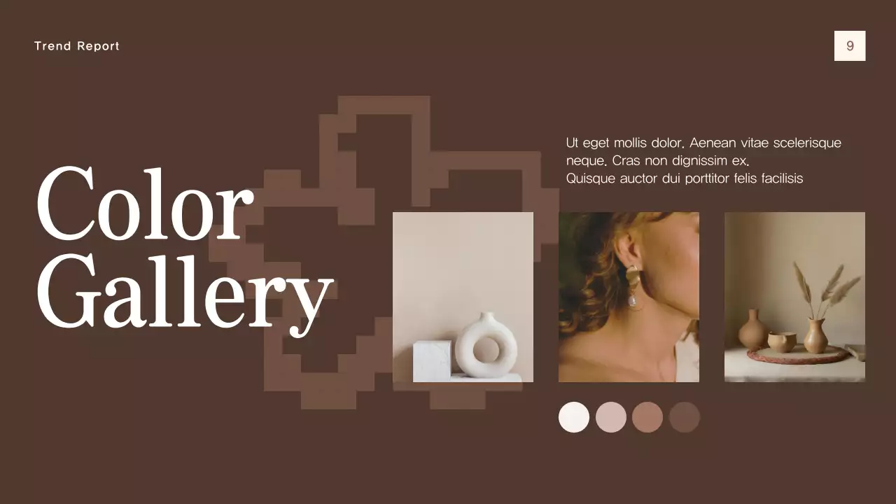 Brown Modern Color Trend Report Presentation