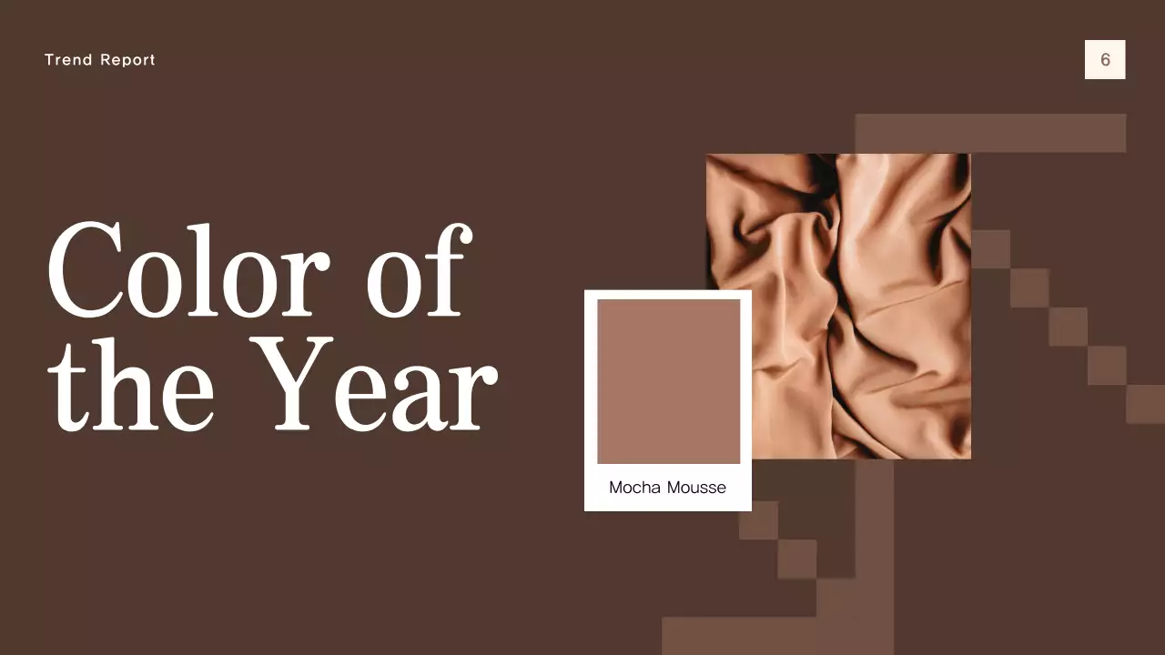 Brown Modern Color Trend Report Presentation