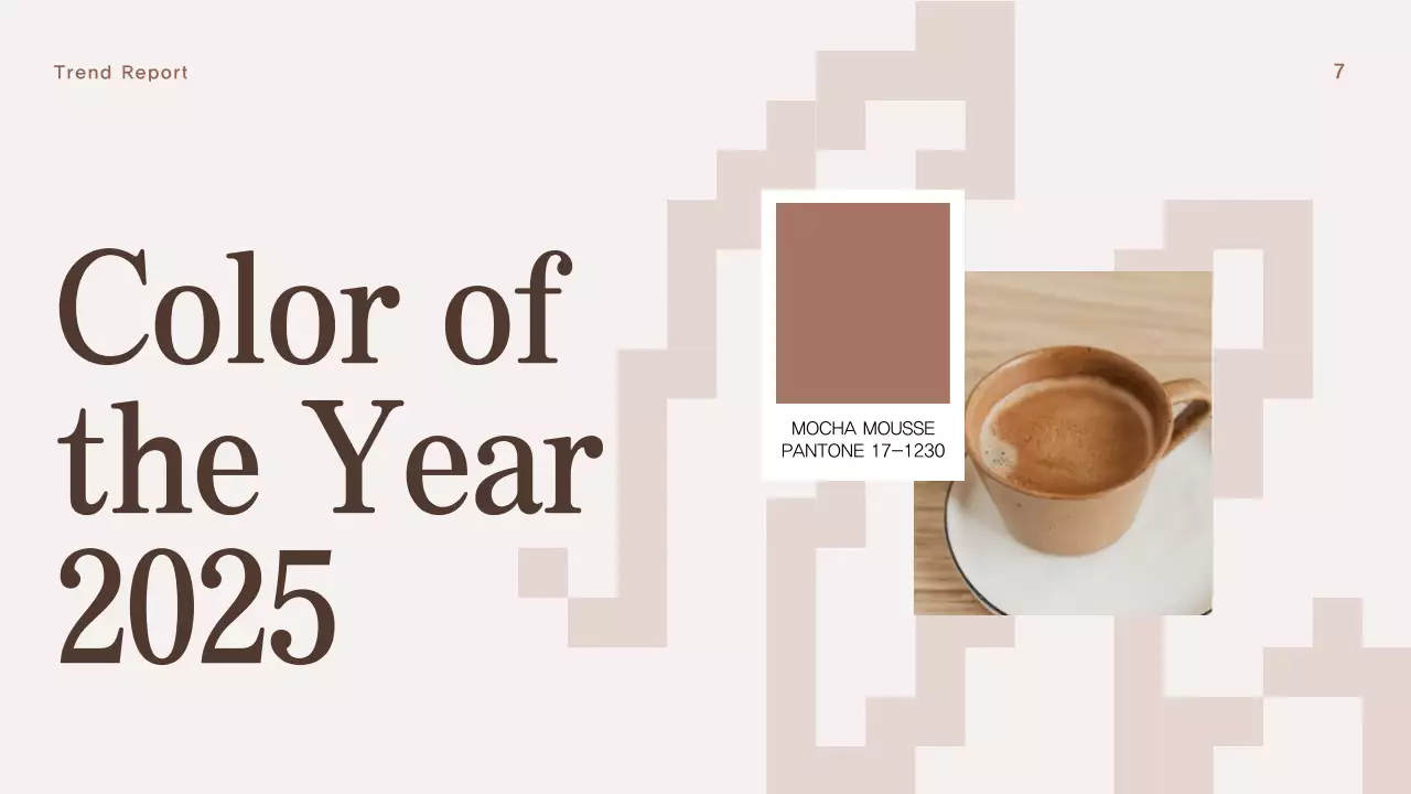 Brown Modern Color Trend Report Presentation