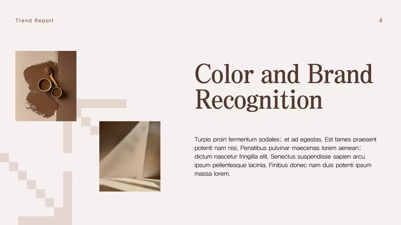 Brown Modern Color Trend Report Presentation