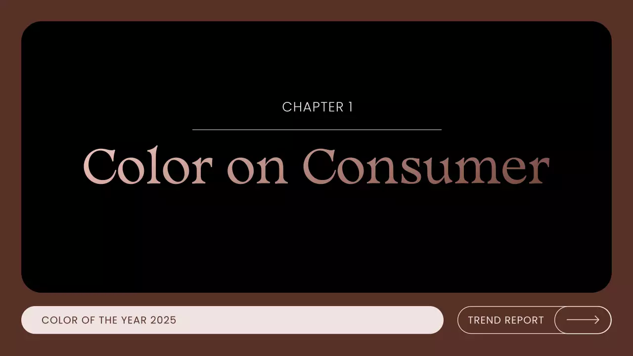 블랙 엘레강트 컬러 트렌드 리포트 프레젠테이션