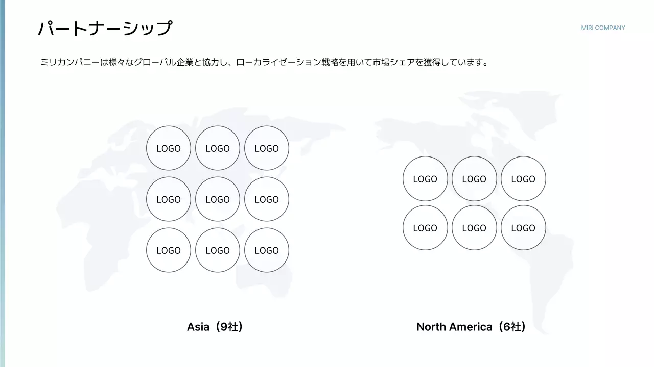白黒 モダン 会社案内 プレゼンテーション