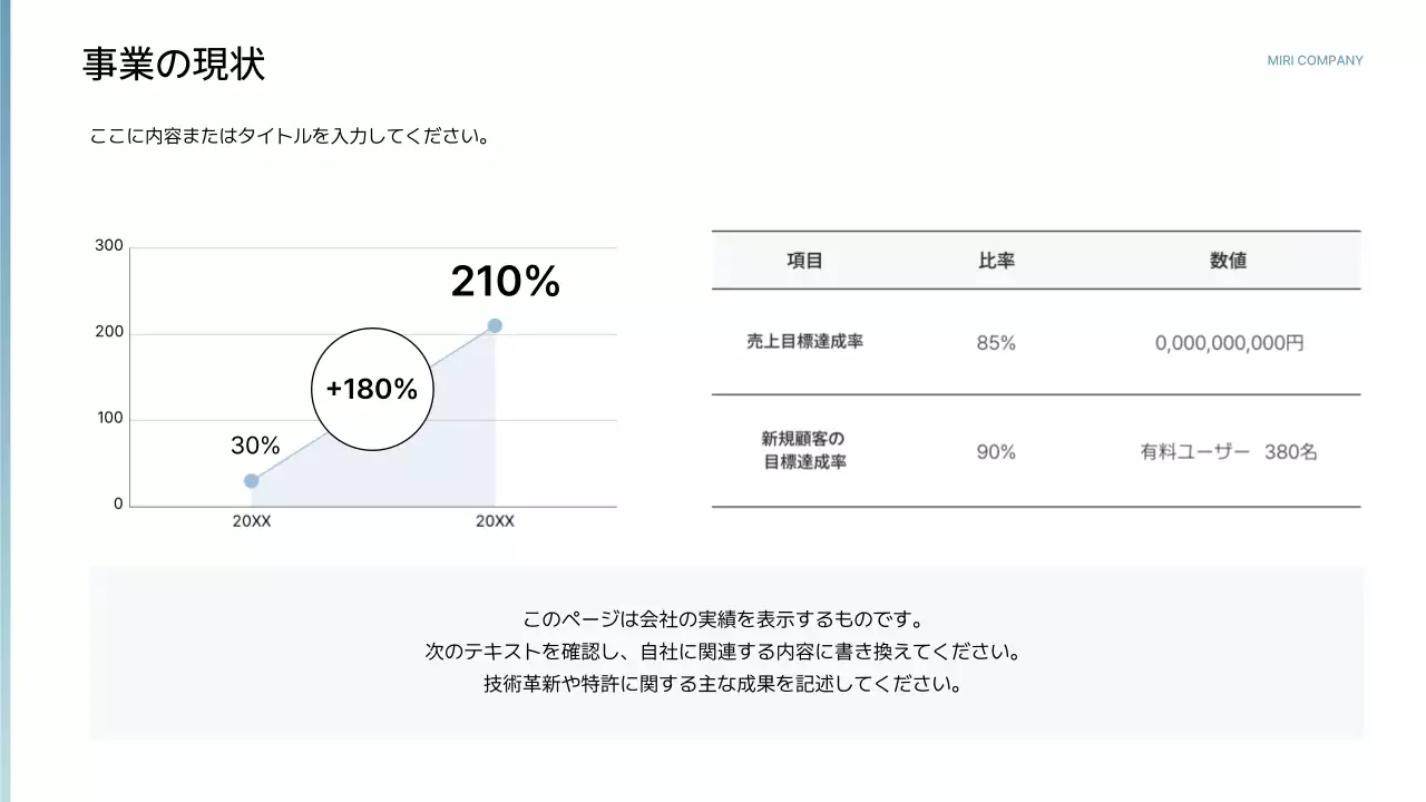 白黒 モダン 会社案内 プレゼンテーション