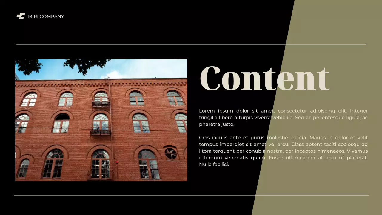 Black Modern Business Report Presentation