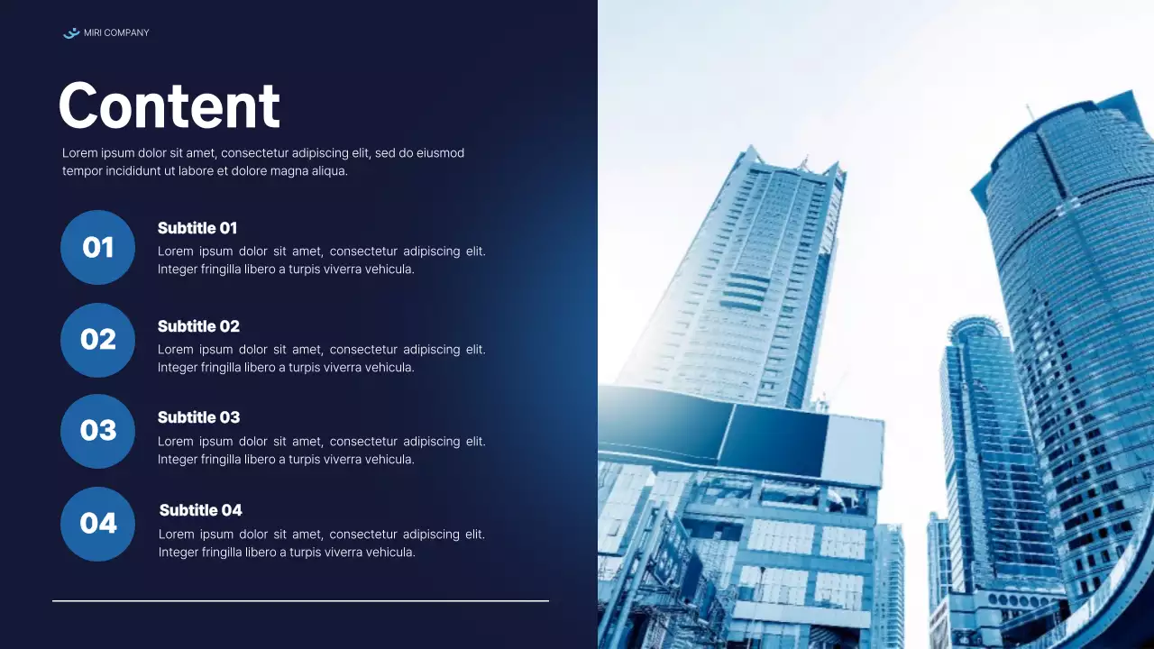 Blue Professional Business Report Presentation