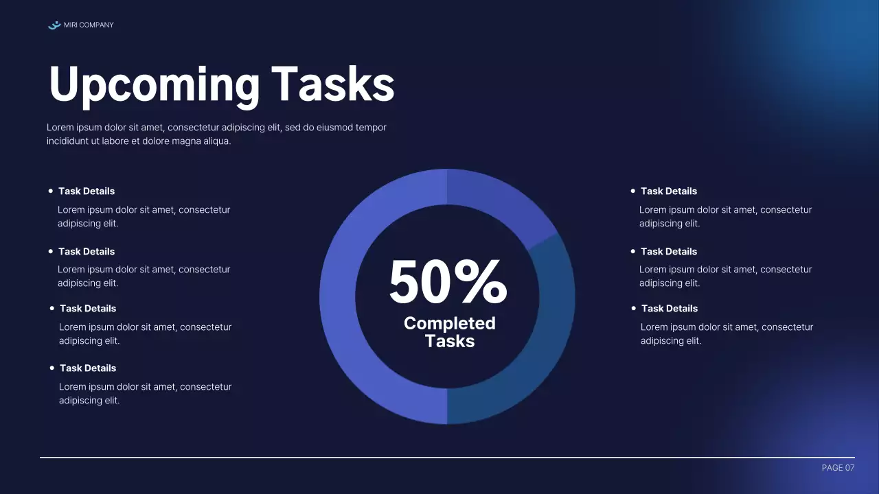 Blue Professional Business Report Presentation