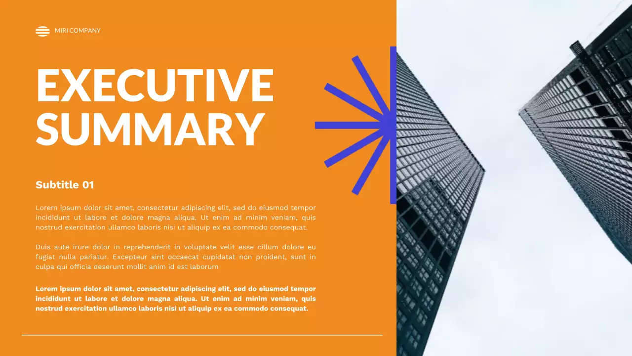 Orange Modern Business Report Presentation