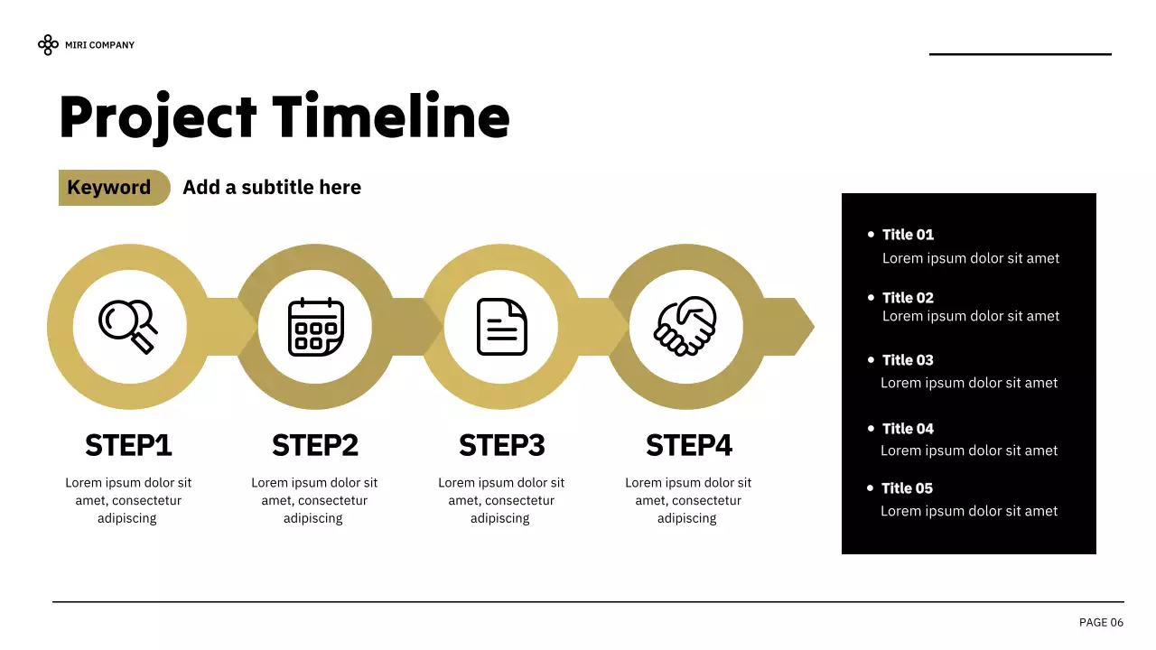 Black Modern Business Report Presentation