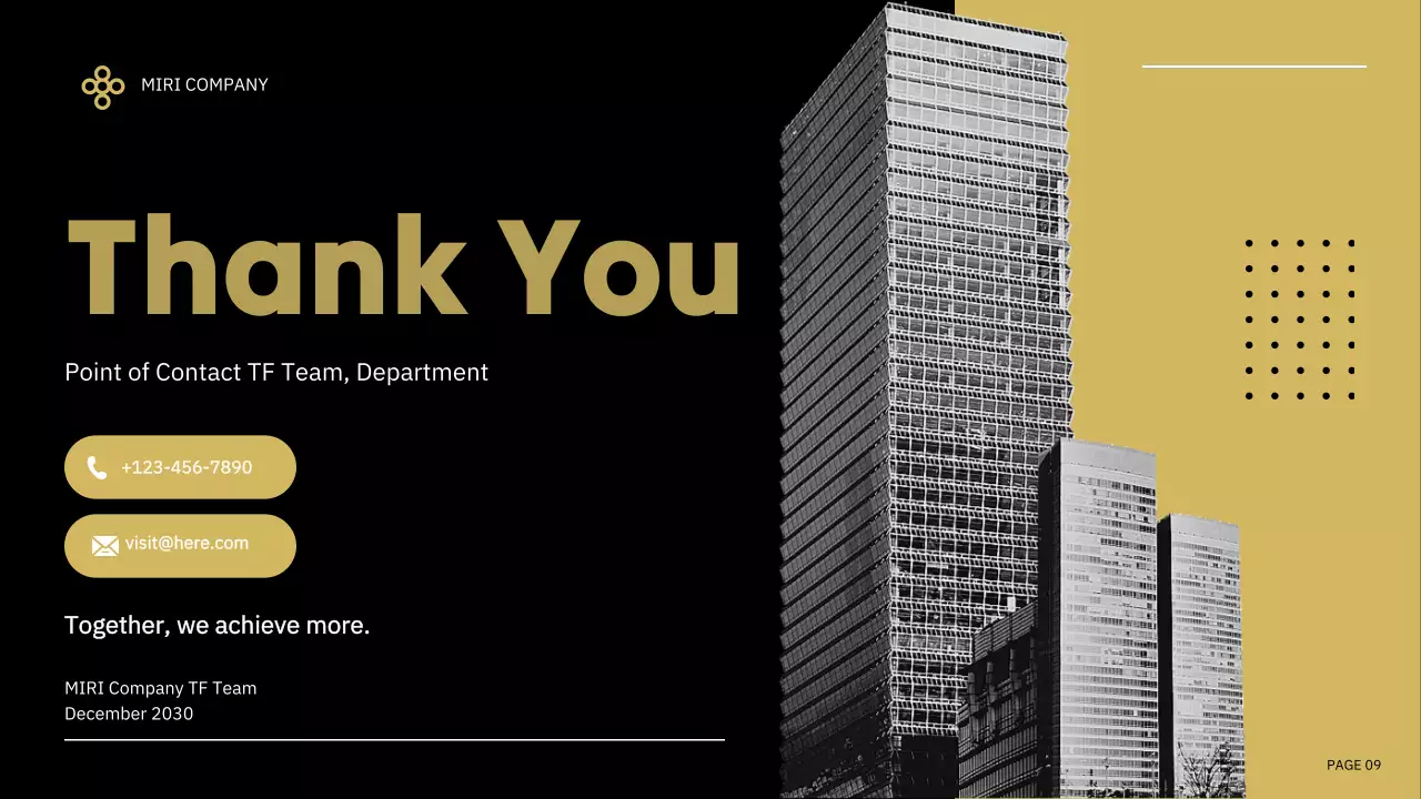 Black Modern Business Report Presentation