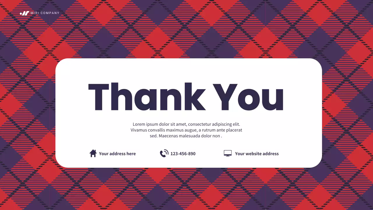 Red Classic Marketing Plan Presentation