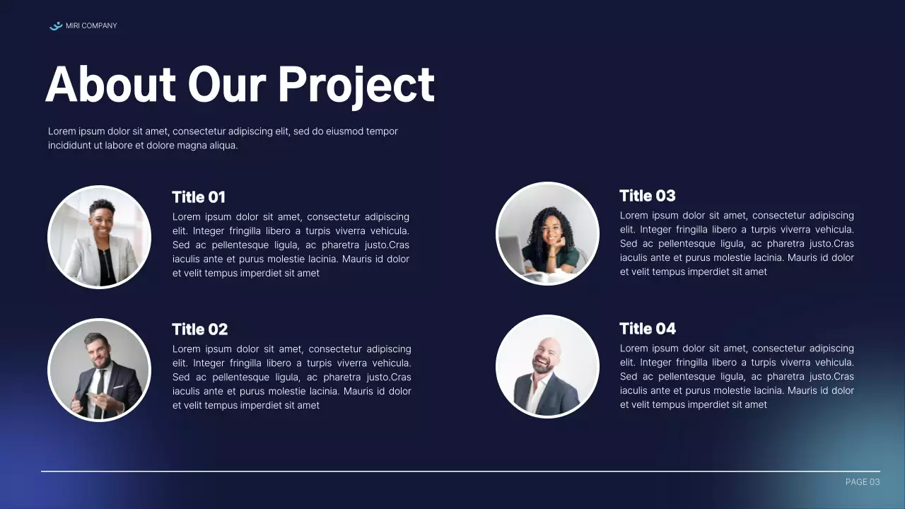 Blue Professional Business Report Presentation