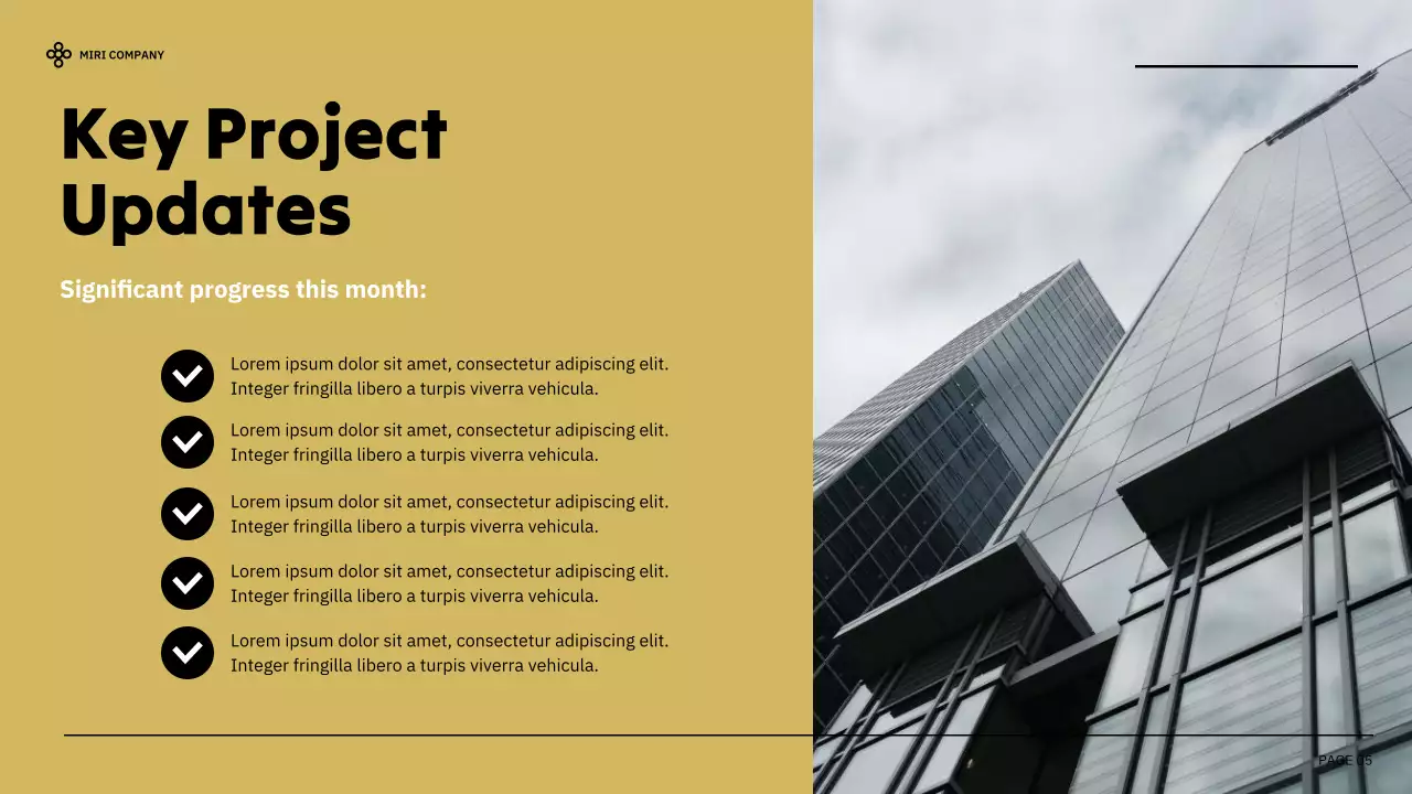 Black Modern Business Report Presentation