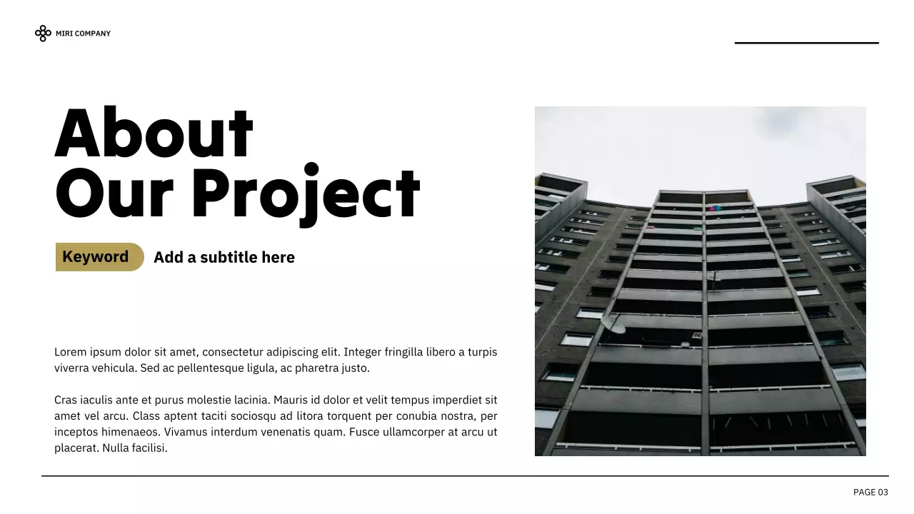 Black Modern Business Report Presentation