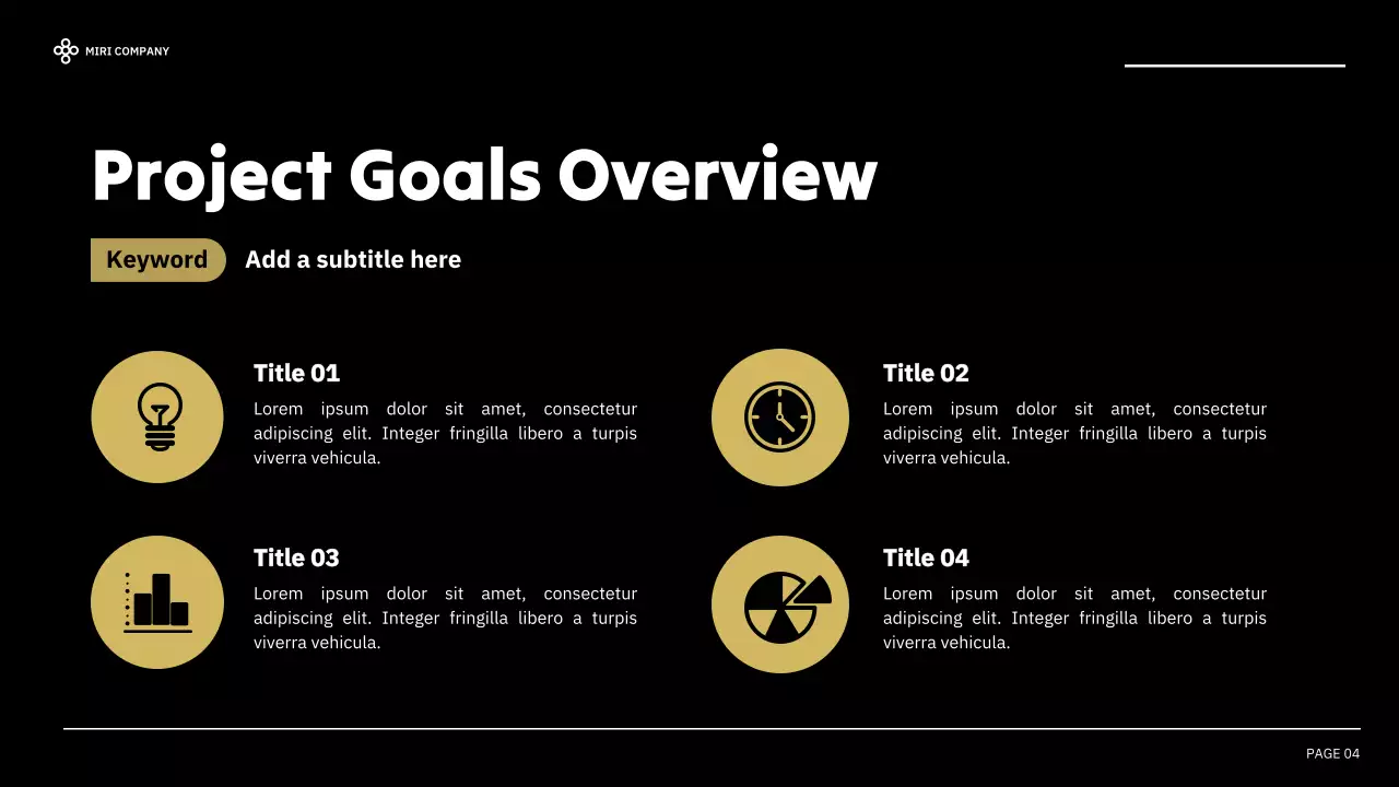 Black Modern Business Report Presentation
