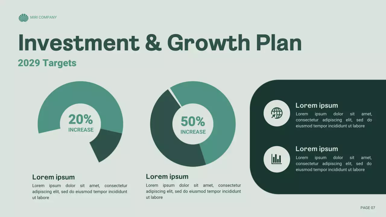 Green Professional Business Report Presentation