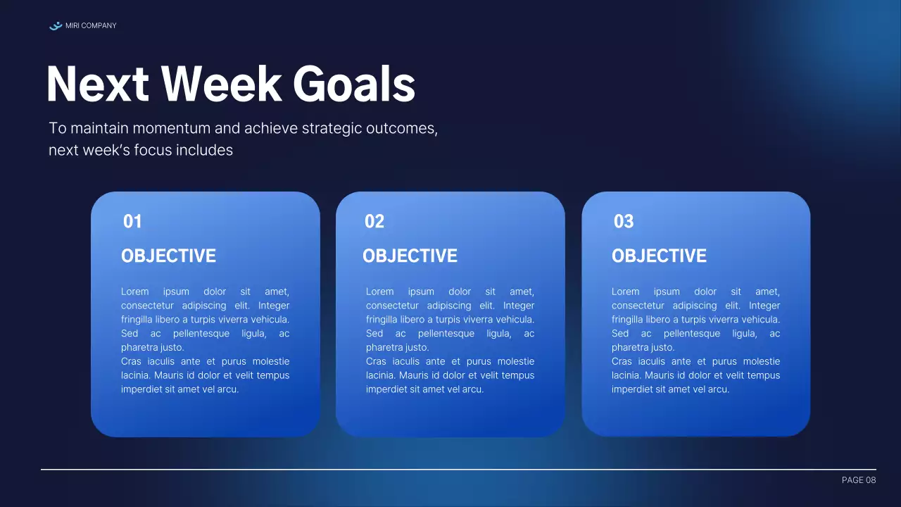 Blue Professional Business Report Presentation