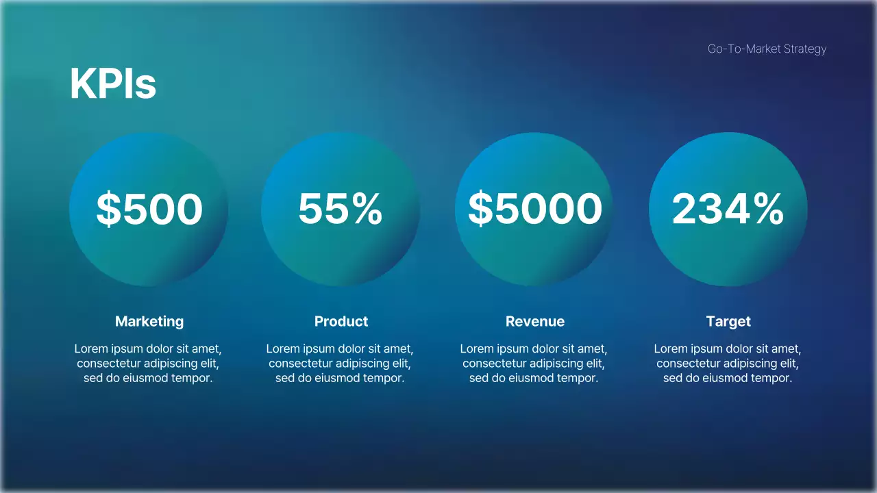 Blue Professional Market Strategy Document Presentation