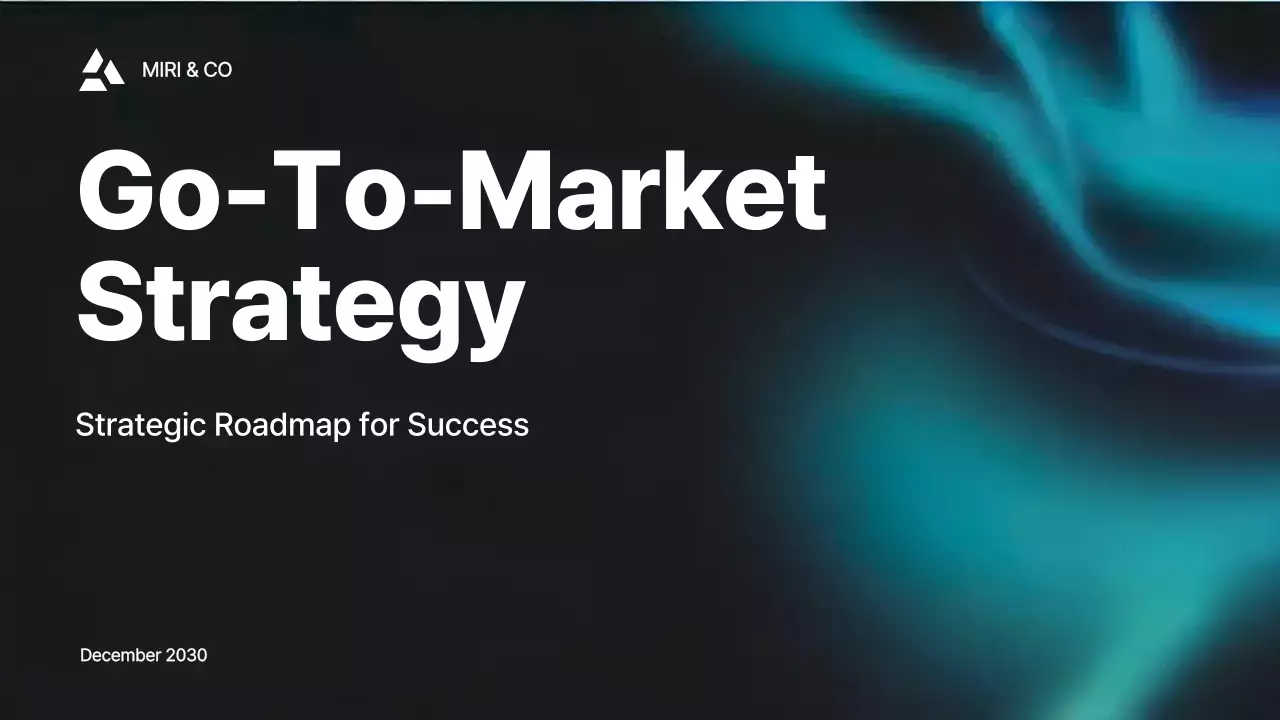 Blue Professional Market Strategy Document Presentation