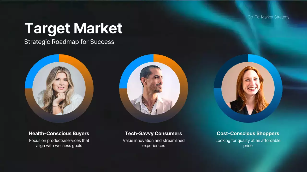 Blue Professional Market Strategy Document Presentation