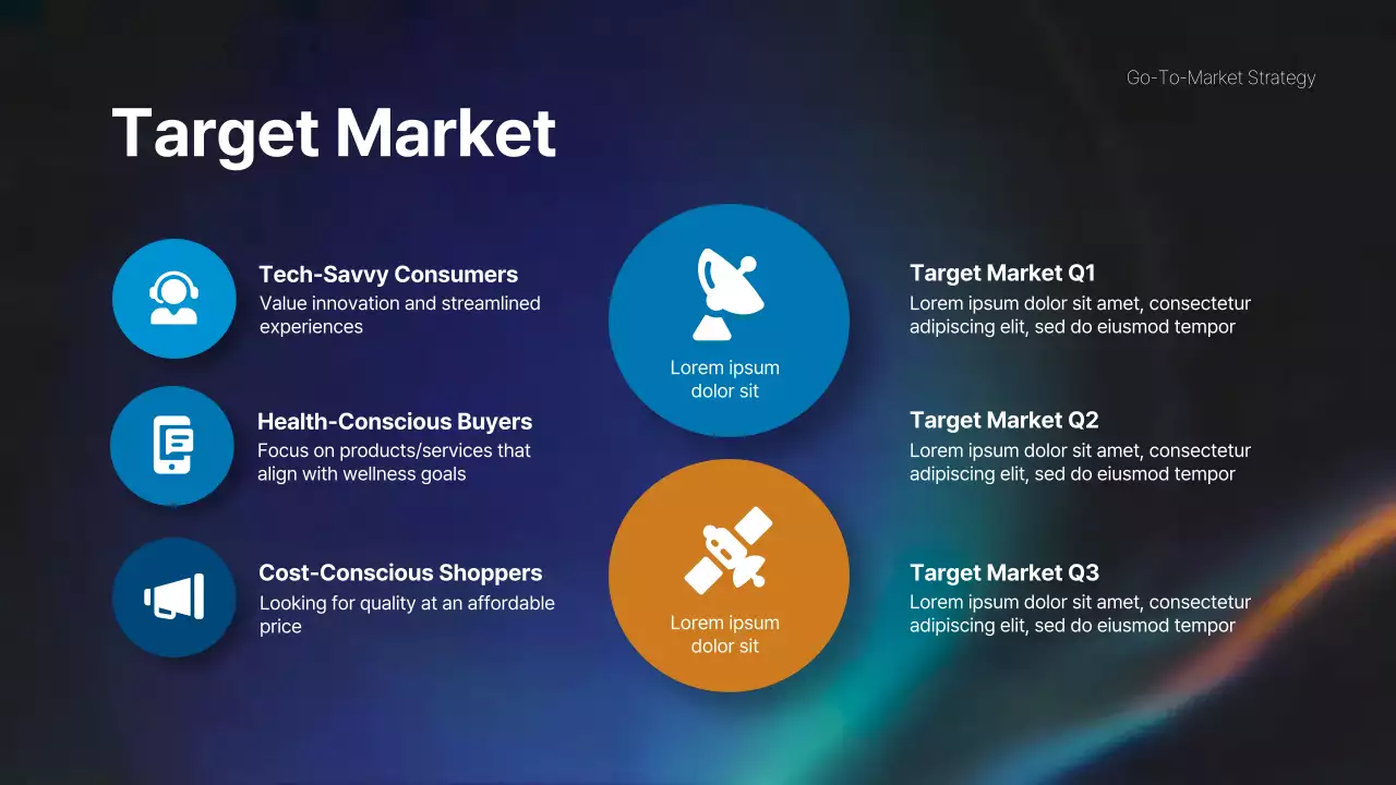 Blue Professional Market Strategy Document Presentation