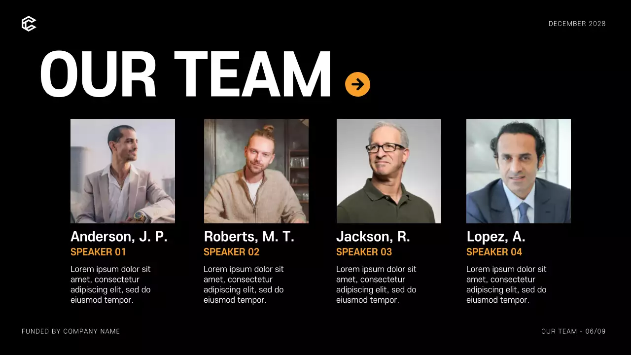 Black Modern Business Presentation