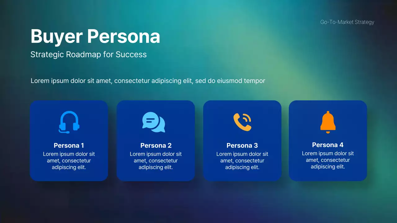 Blue Professional Market Strategy Document Presentation