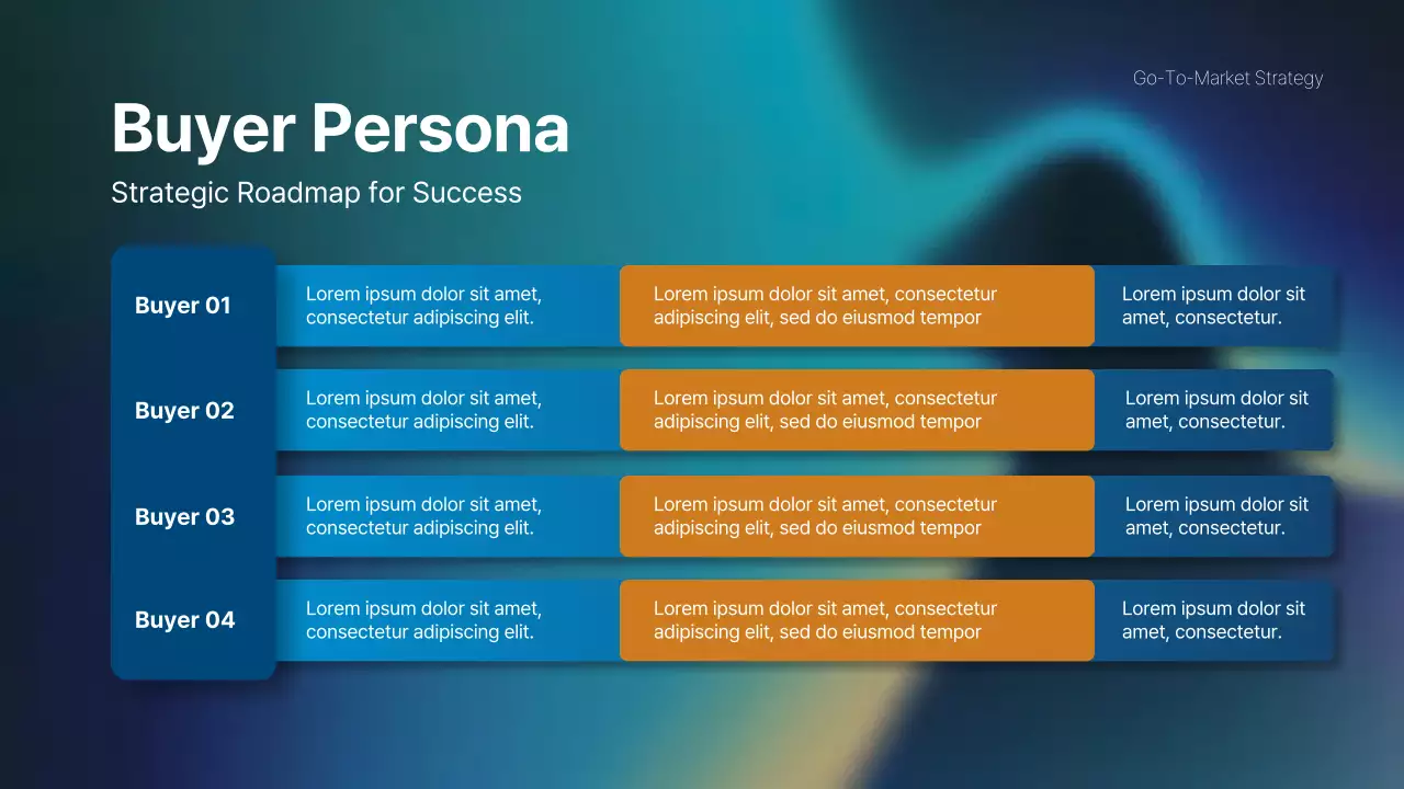 Blue Professional Market Strategy Document Presentation