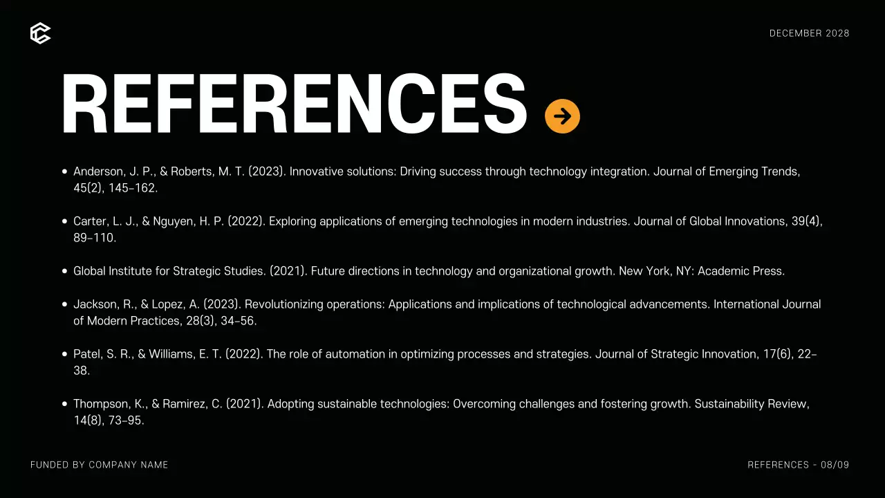 Black Modern Business Presentation