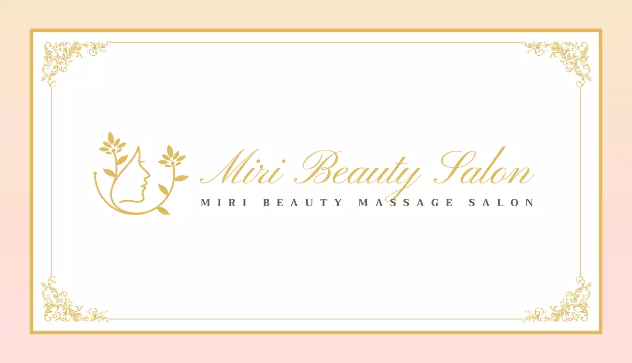 ピンク上品スタンプカード