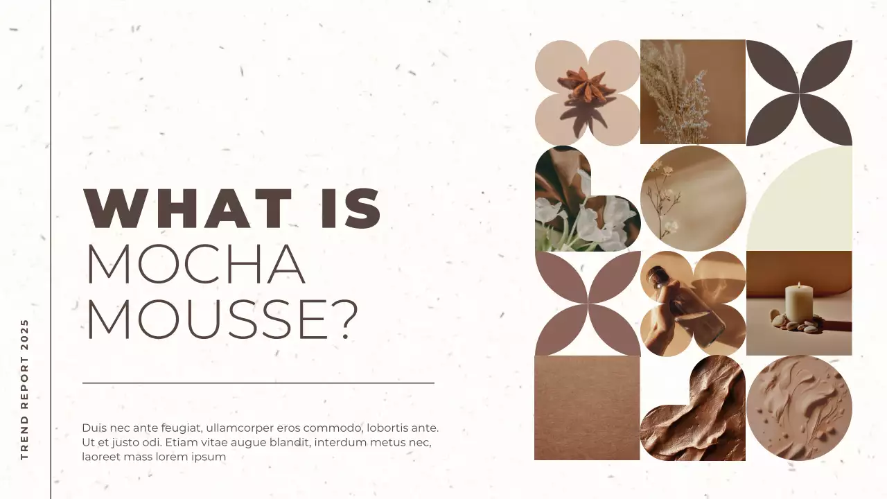 Beige Modern Color Trend Report Presentation