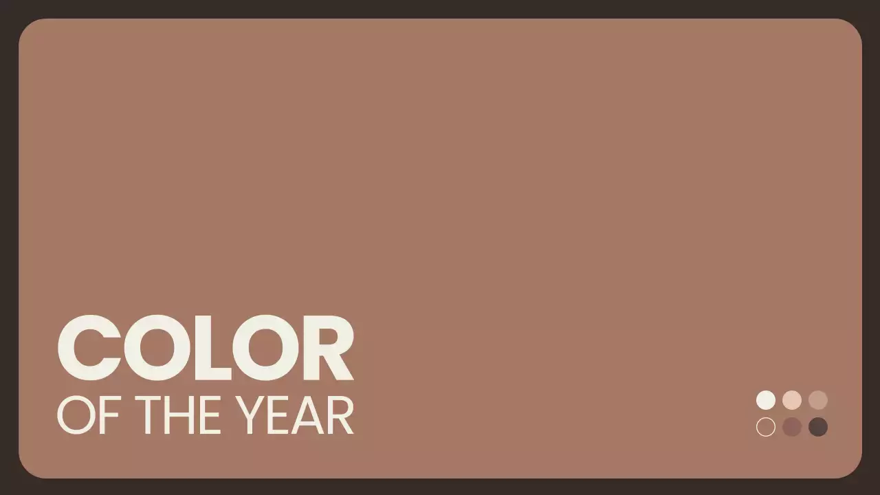Beige Modern Color Trend Report Presentation