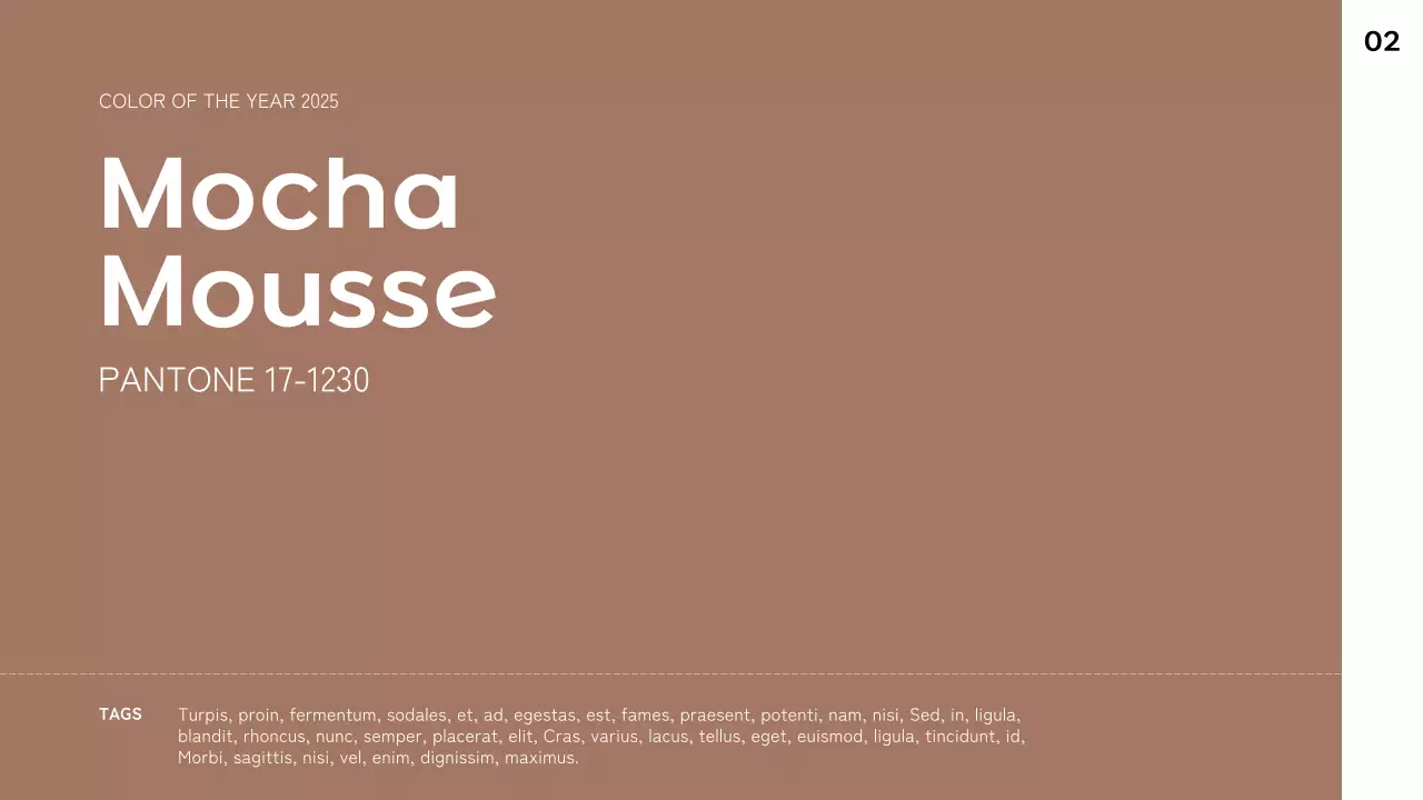 Brown Modern Color Trend Report Presentation