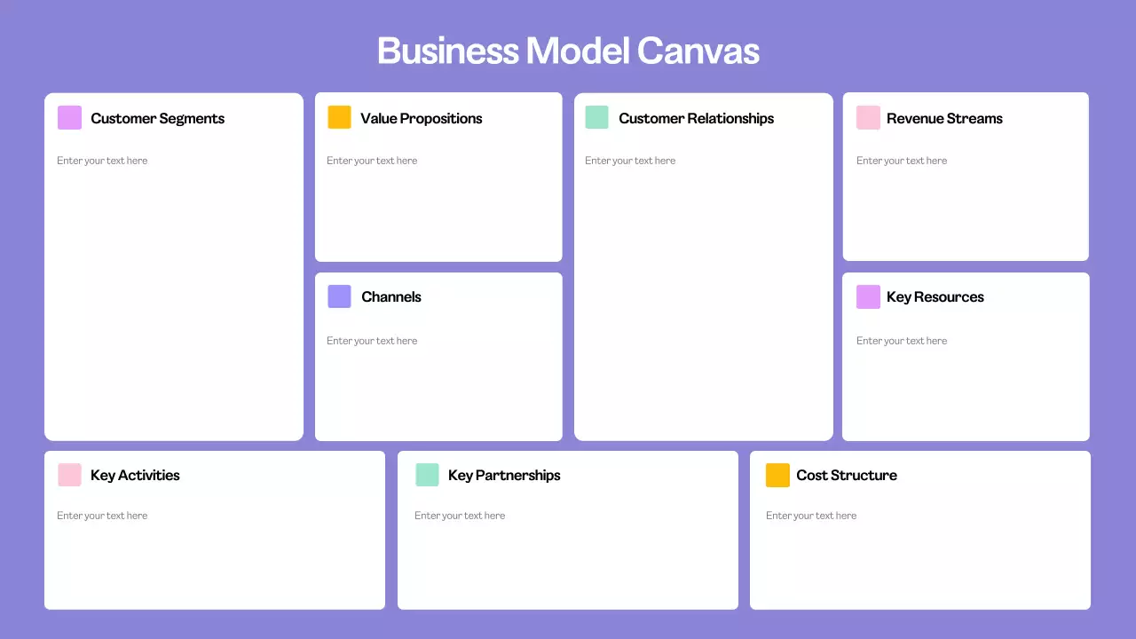 Purple Minimal Business Plan Infographic