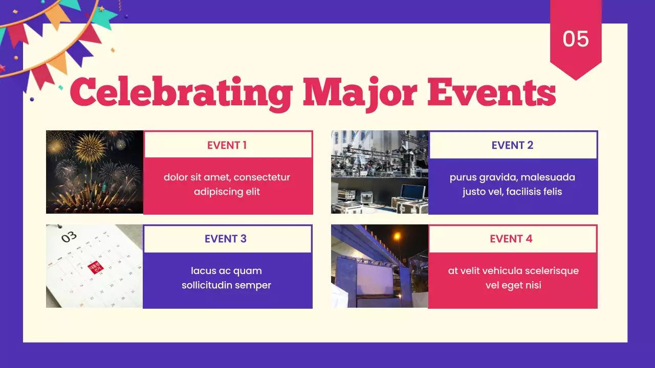 Red Trendy New Year Announcement Presentation