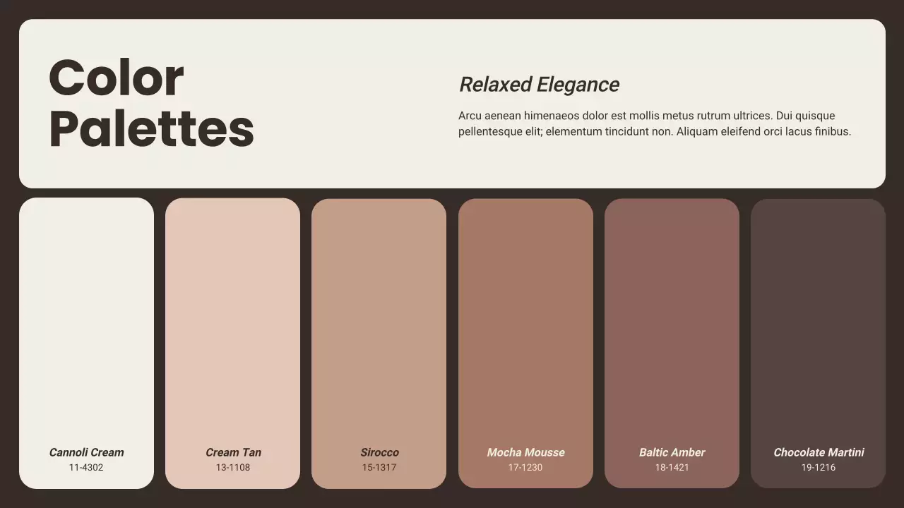 Beige Modern Color Trend Report Presentation