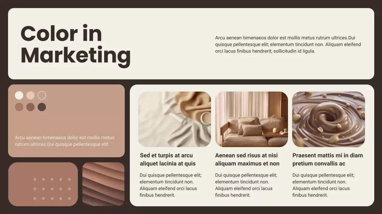 Beige Modern Color Trend Report Presentation