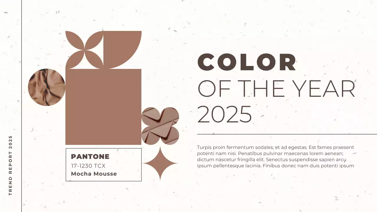 Beige Modern Color Trend Report Presentation