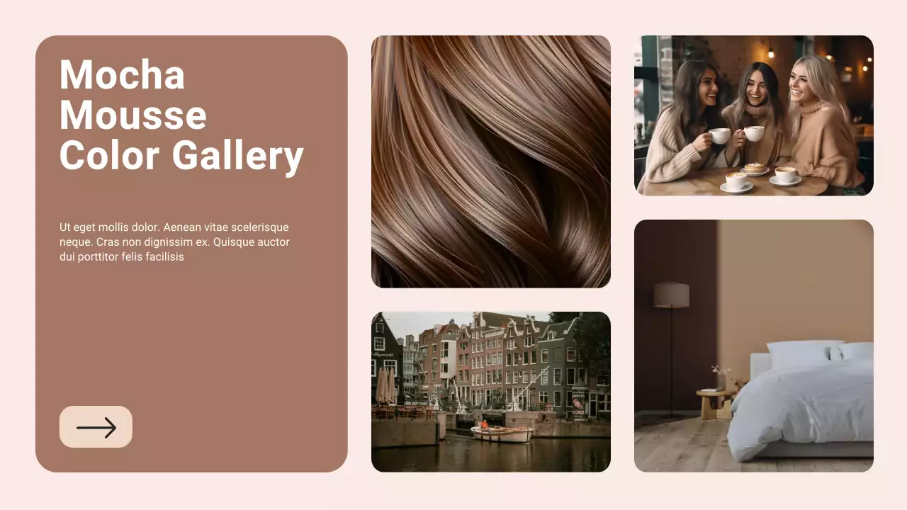 Apresentação do relatório de cores marrom moderno