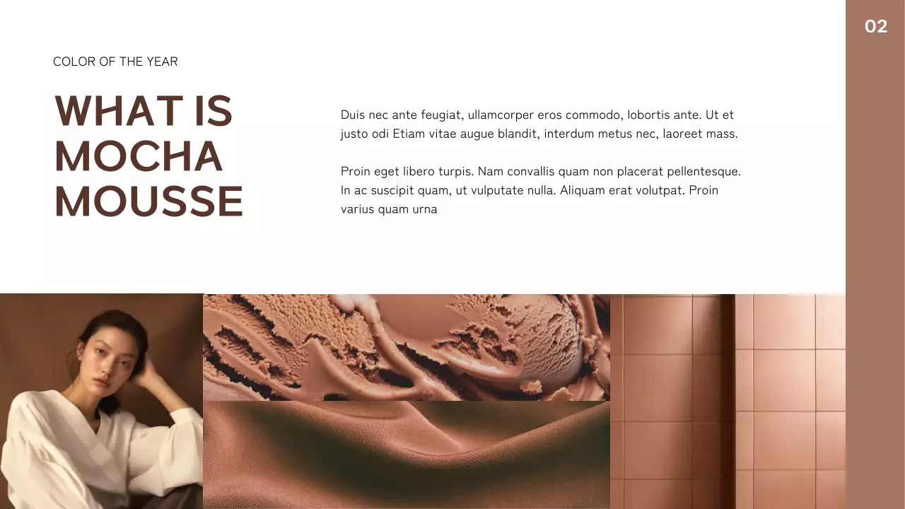 Brown Modern Color Trend Report Presentation