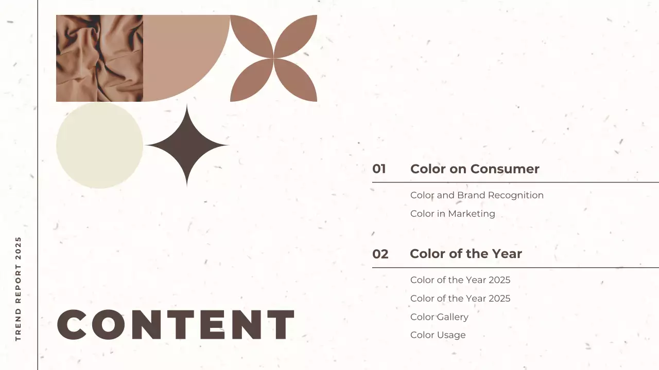 Beige Modern Color Trend Report Presentation