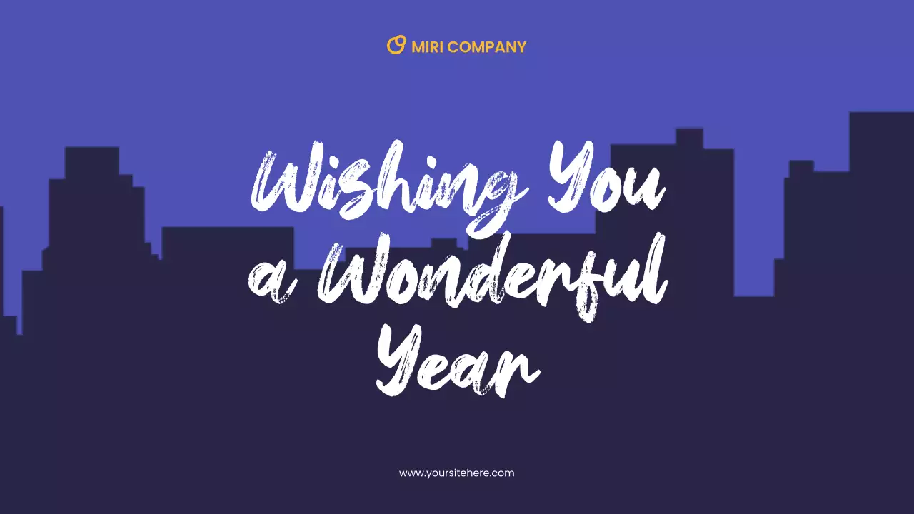 Purple Festive New Year Invitation Presentation