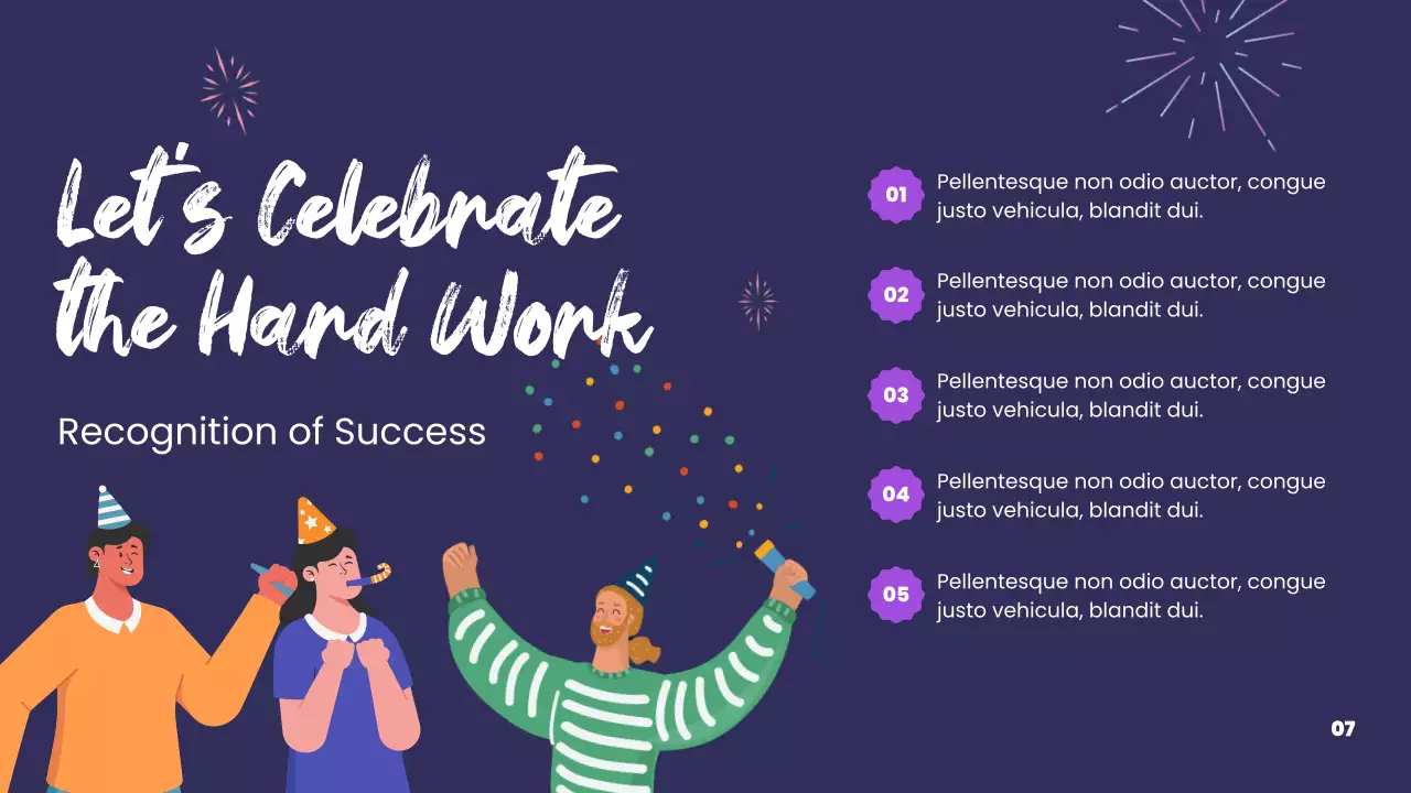 Purple Festive New Year Invitation Presentation