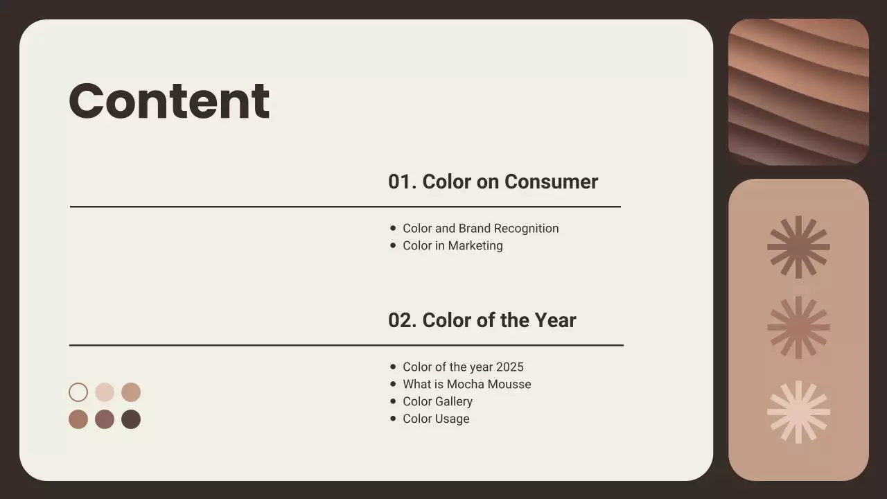 Beige Modern Color Trend Report Presentation