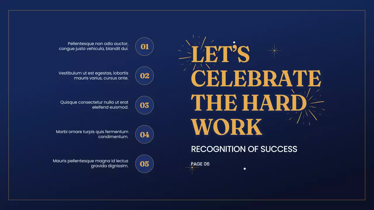 네이비 우아한 새해 프레젠테이션