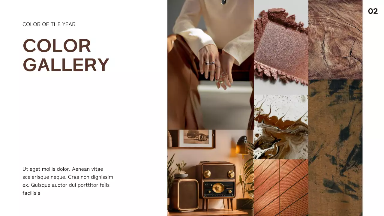 Brown Modern Color Trend Report Presentation