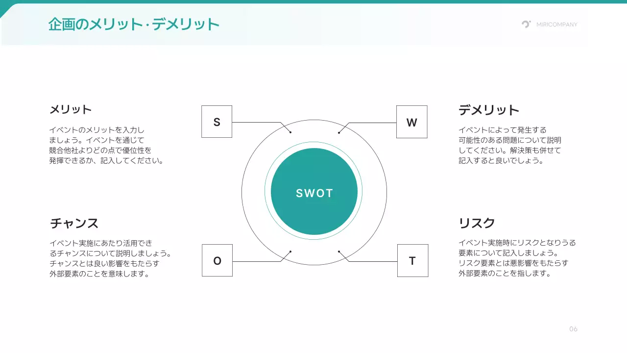 緑 シンプル イベント 企画書 プレゼンテーション