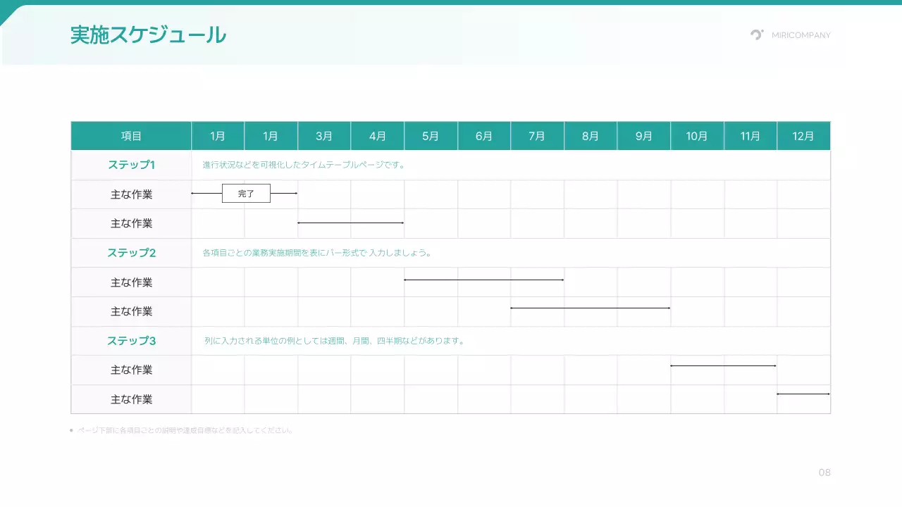 緑 シンプル イベント 企画書 プレゼンテーション