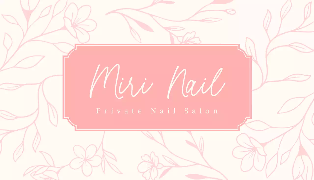 ピンク フェミニン スタンプカード