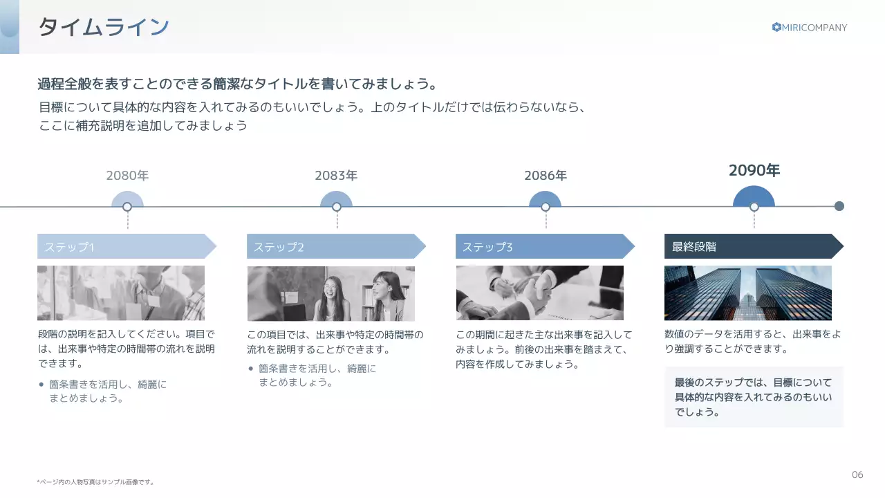 青 シンプル 資料 プレゼンテーション