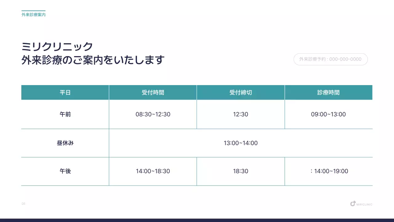 青 モダン 医療 プレゼンテーション